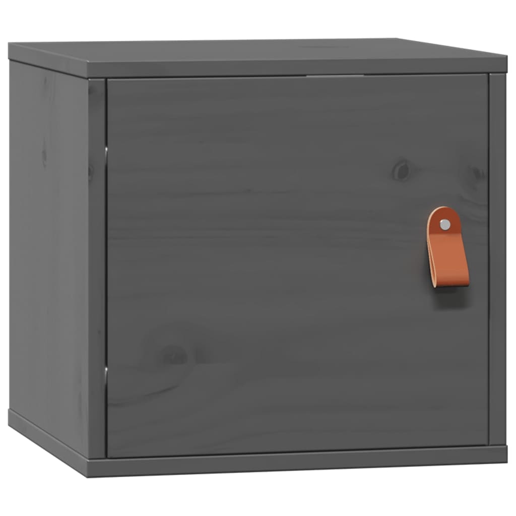 Armoires murales 2 pcs Gris 31,5x30x30 cm Bois de pin massif - XIOS