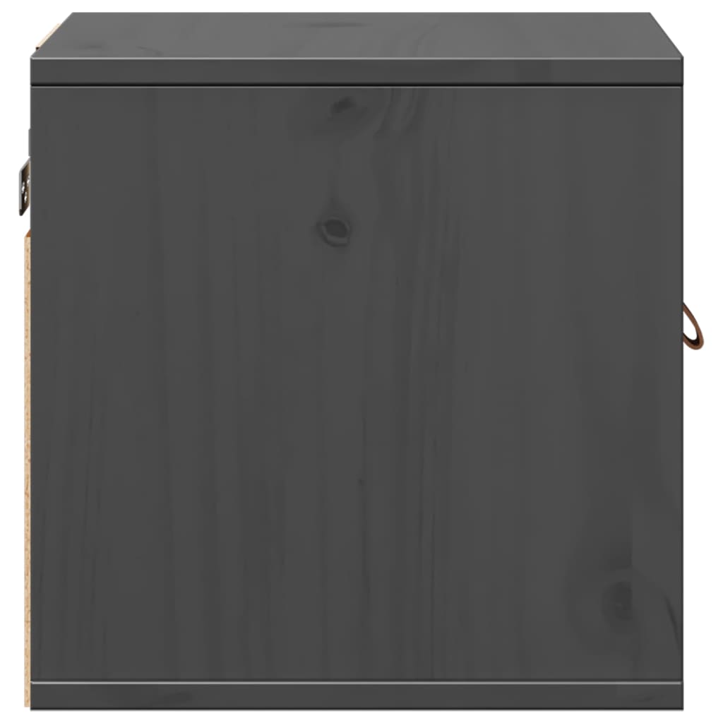 Armoires murales 2 pcs Gris 31,5x30x30 cm Bois de pin massif - XIOS