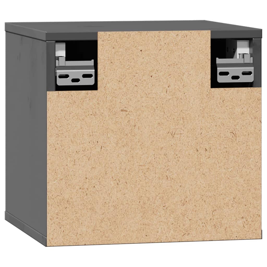 Armoires murales 2 pcs Gris 31,5x30x30 cm Bois de pin massif - XIOS