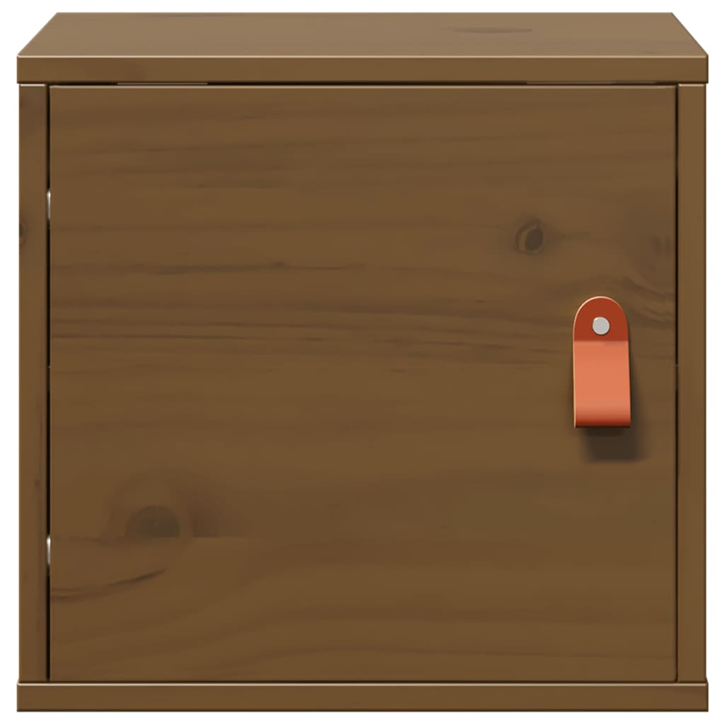 Armoire murale Marron miel 31,5x30x30 cm Bois de pin massif - XIOS