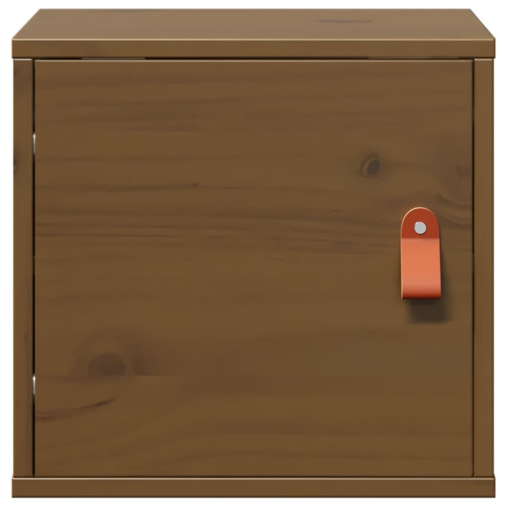 Armoires murales 2pcs Marron miel 31,5x30x30 cm Bois pin massif - XIOS