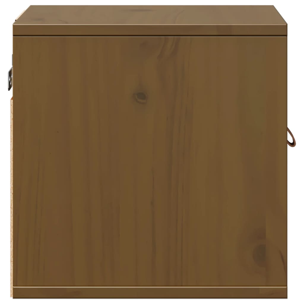 Armoires murales 2pcs Marron miel 31,5x30x30 cm Bois pin massif - XIOS