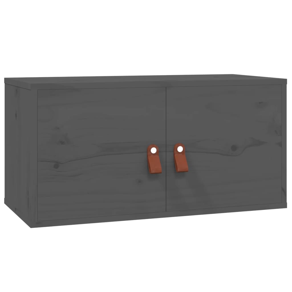 Armoires murales 2 pcs Gris 60x30x30 cm Bois de pin massif - XIOS