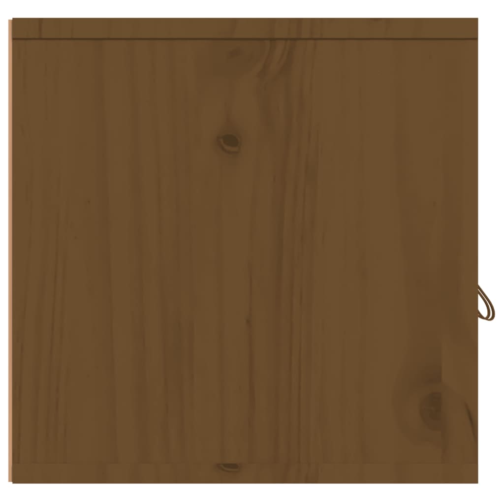 Armoires murales 2pcs Marron miel 60x30x30cm Bois de pin massif - XIOS