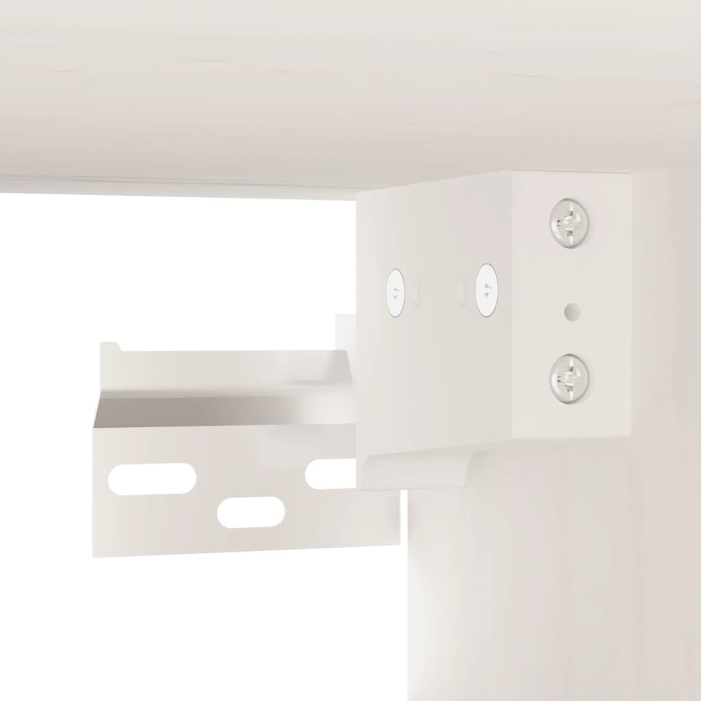 Armoire murale Blanc 80x30x30 cm Bois de pin massif - XIOS
