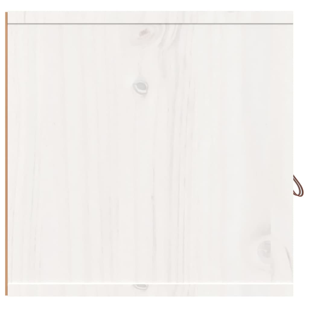 Armoire murale Blanc 80x30x30 cm Bois de pin massif - XIOS