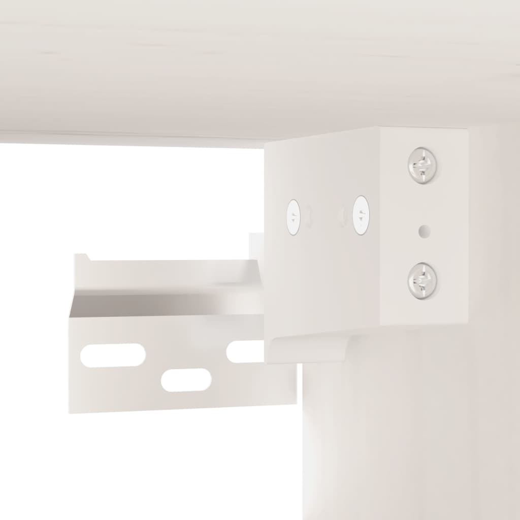 Armoire murale Blanc 80x30x30 cm Bois de pin massif - XIOS