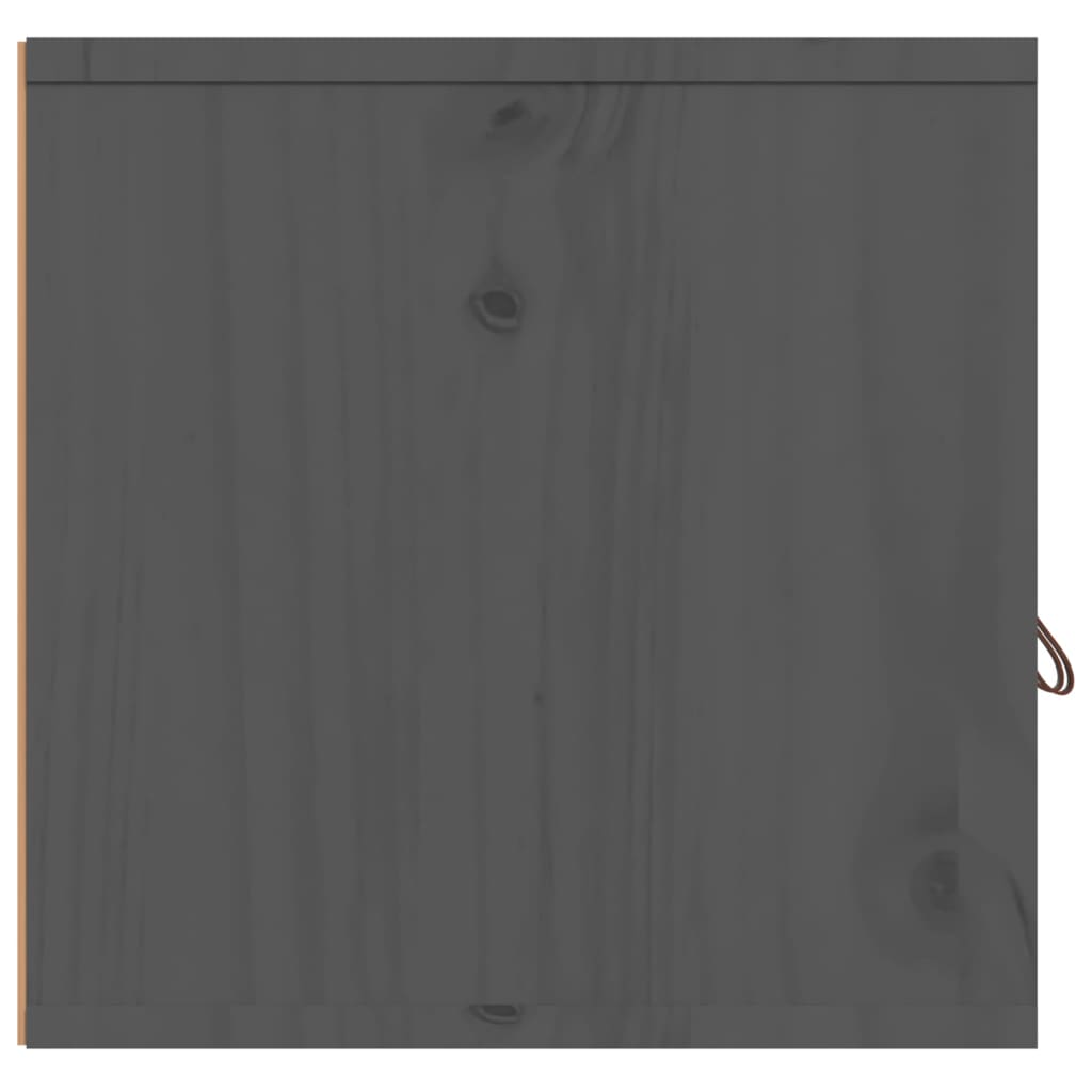 Armoires murales 2 pcs Gris 80x30x30 cm Bois de pin massif - XIOS