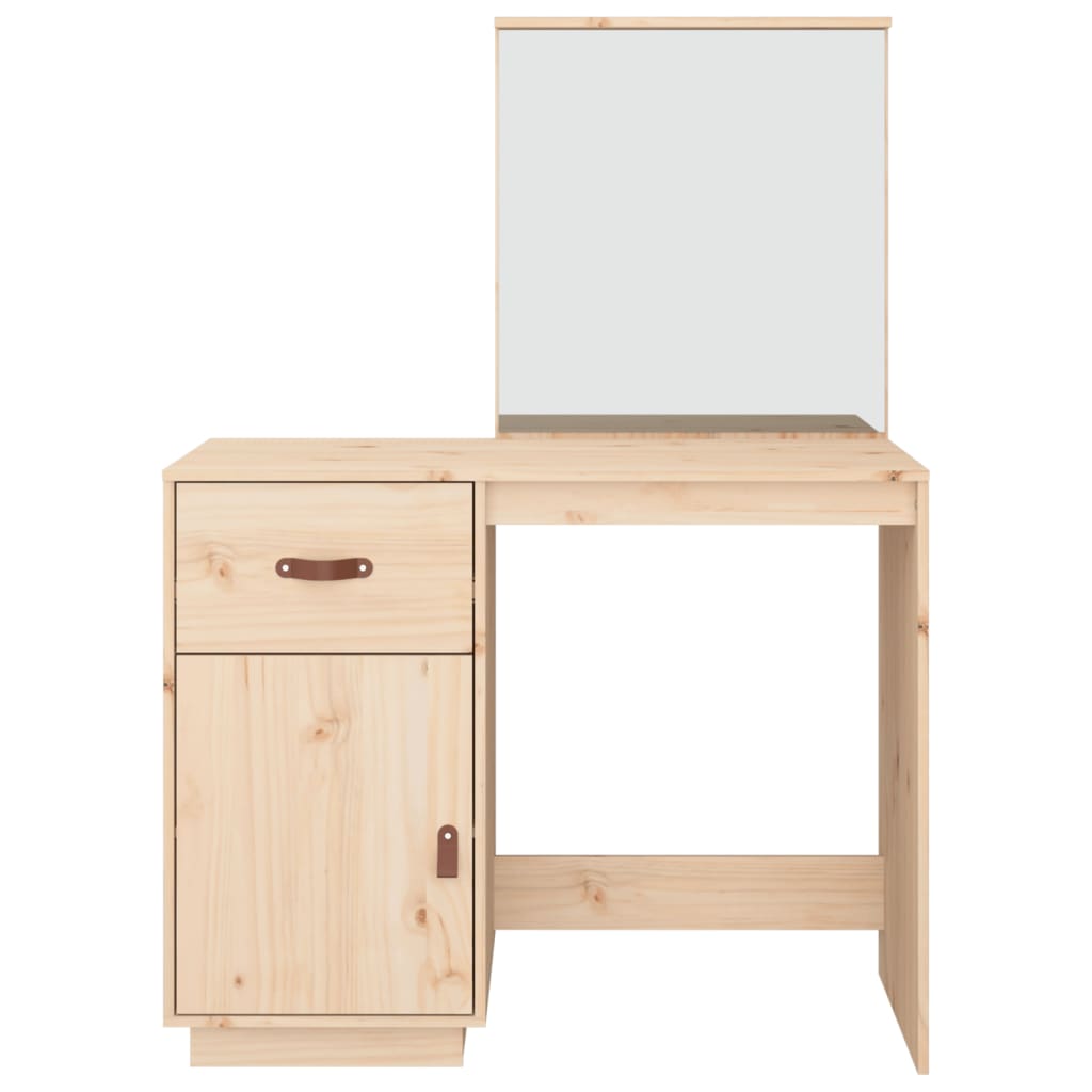 Coiffeuse 95x50x134 cm Bois de pin massif Coiffeuses vidaXL