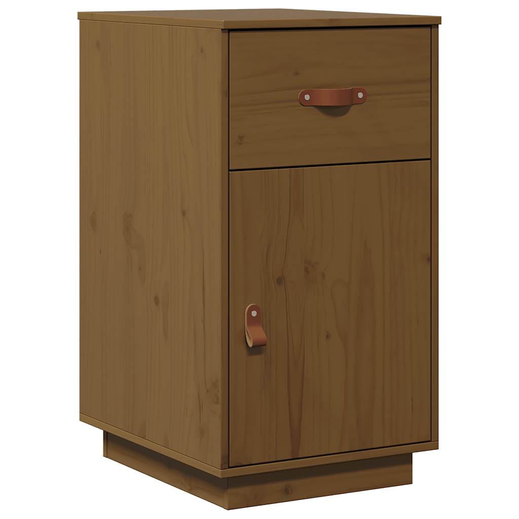 Armoire de bureau Marron miel 40x50x75 cm Bois massif de pin - XIOS