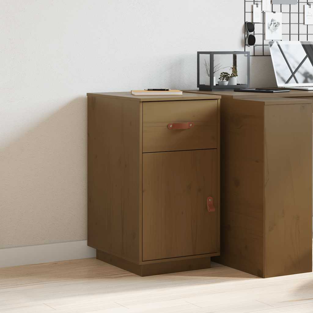 Armoire de bureau Marron miel 40x50x75 cm Bois massif de pin - XIOS