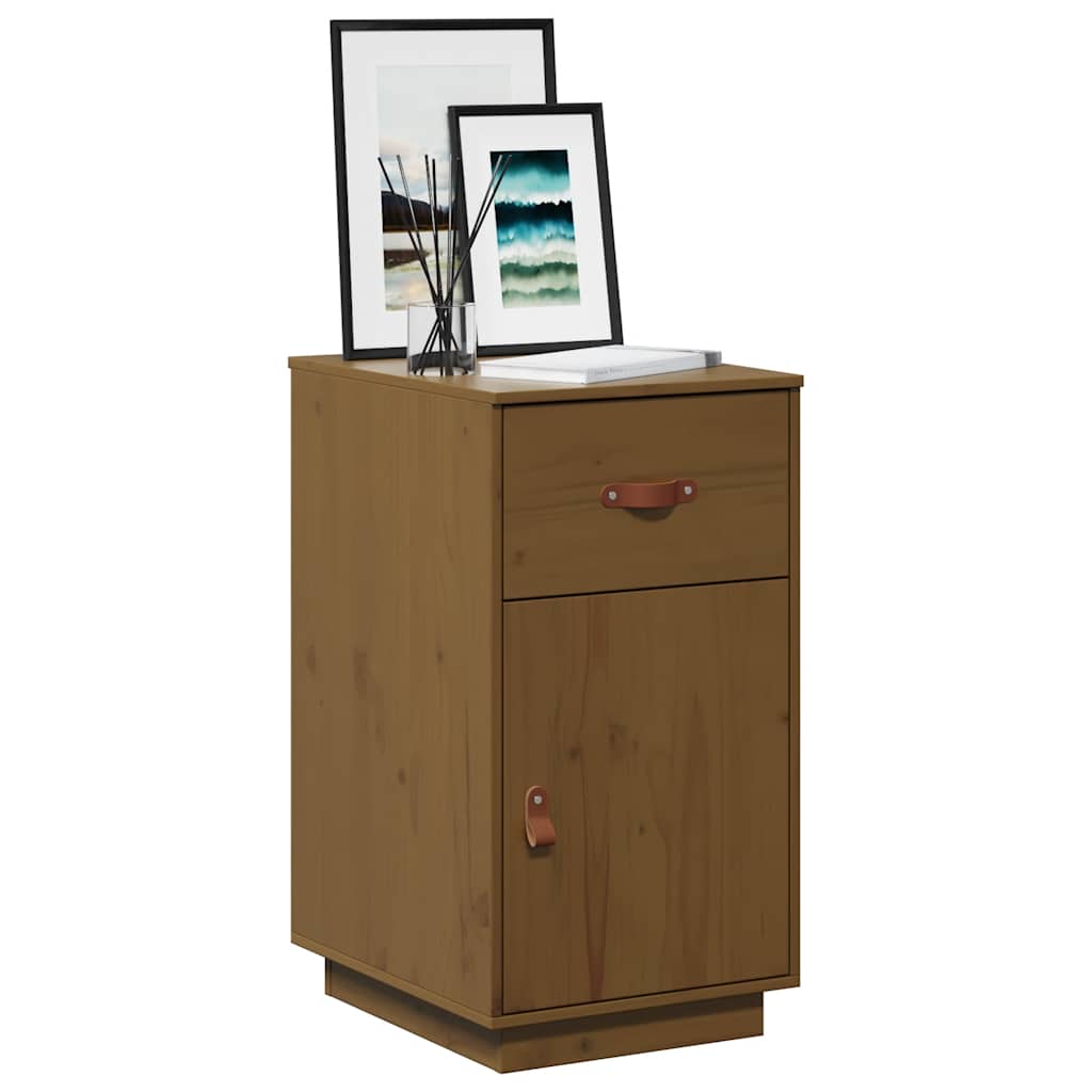 Armoire de bureau Marron miel 40x50x75 cm Bois massif de pin - XIOS