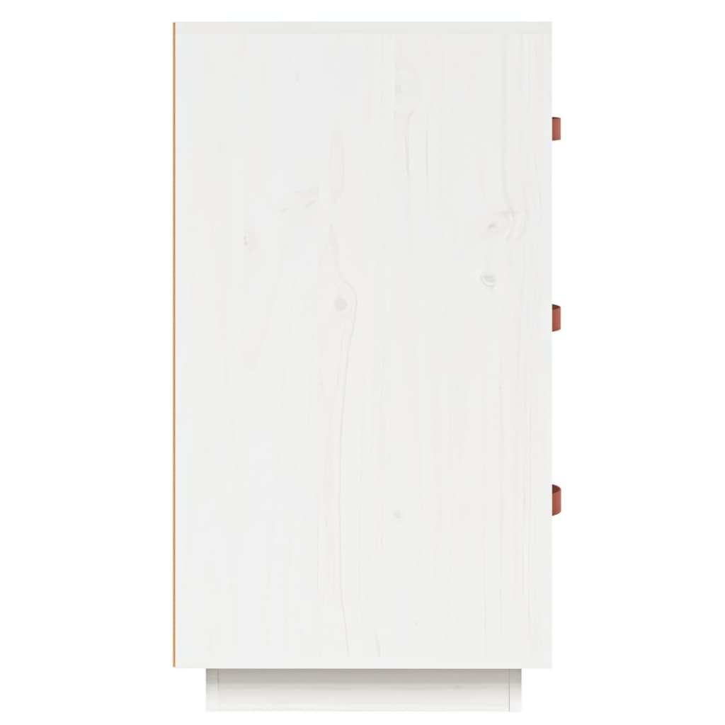 Buffet Blanc 80x40x75 cm Bois massif de pin - XIOS