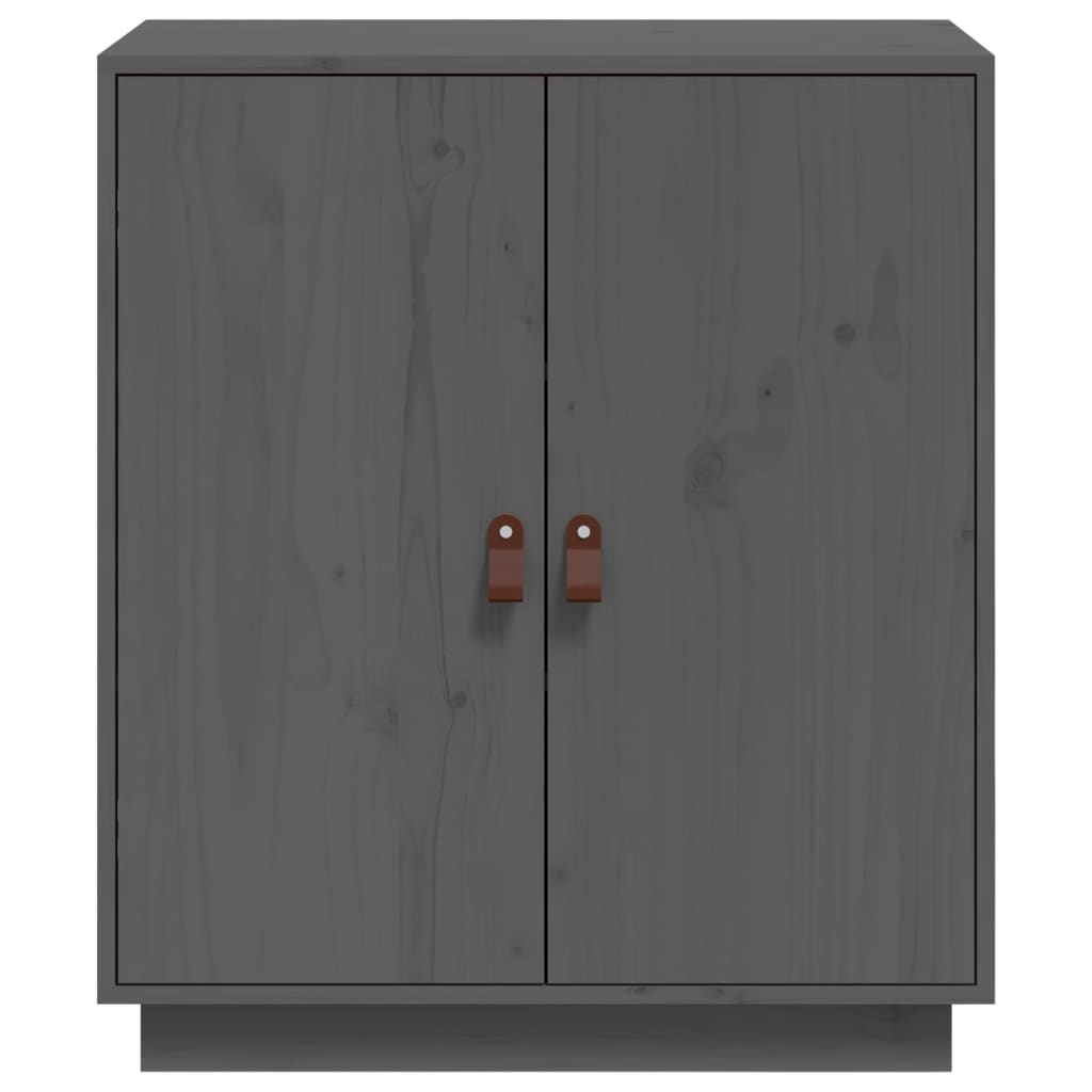 Buffet Gris 65,5x40x75 cm Bois massif de pin - XIOS