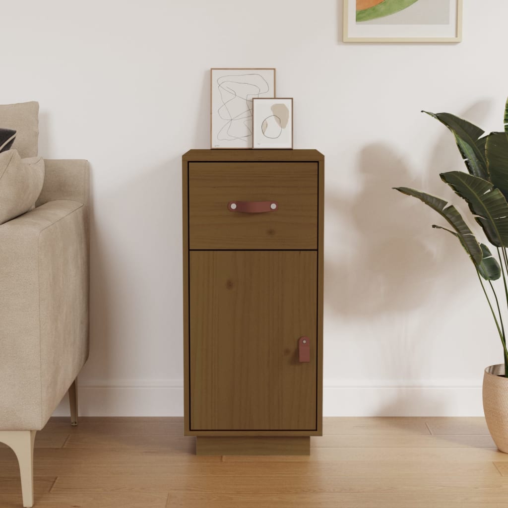 Buffet Marron miel 34x40x75 cm Bois massif de pin - XIOS