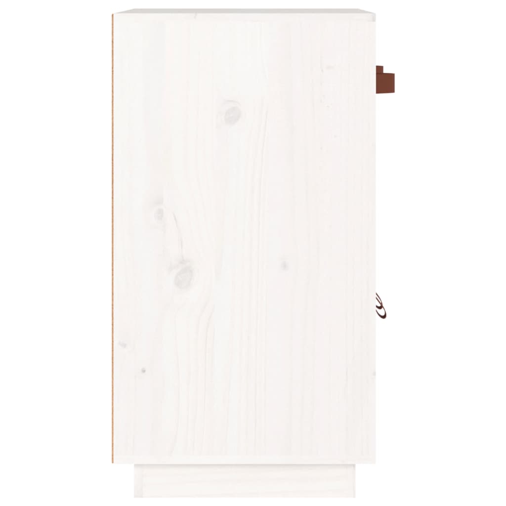 Buffet Blanc 65,5x40x75 cm Bois massif de pin - XIOS