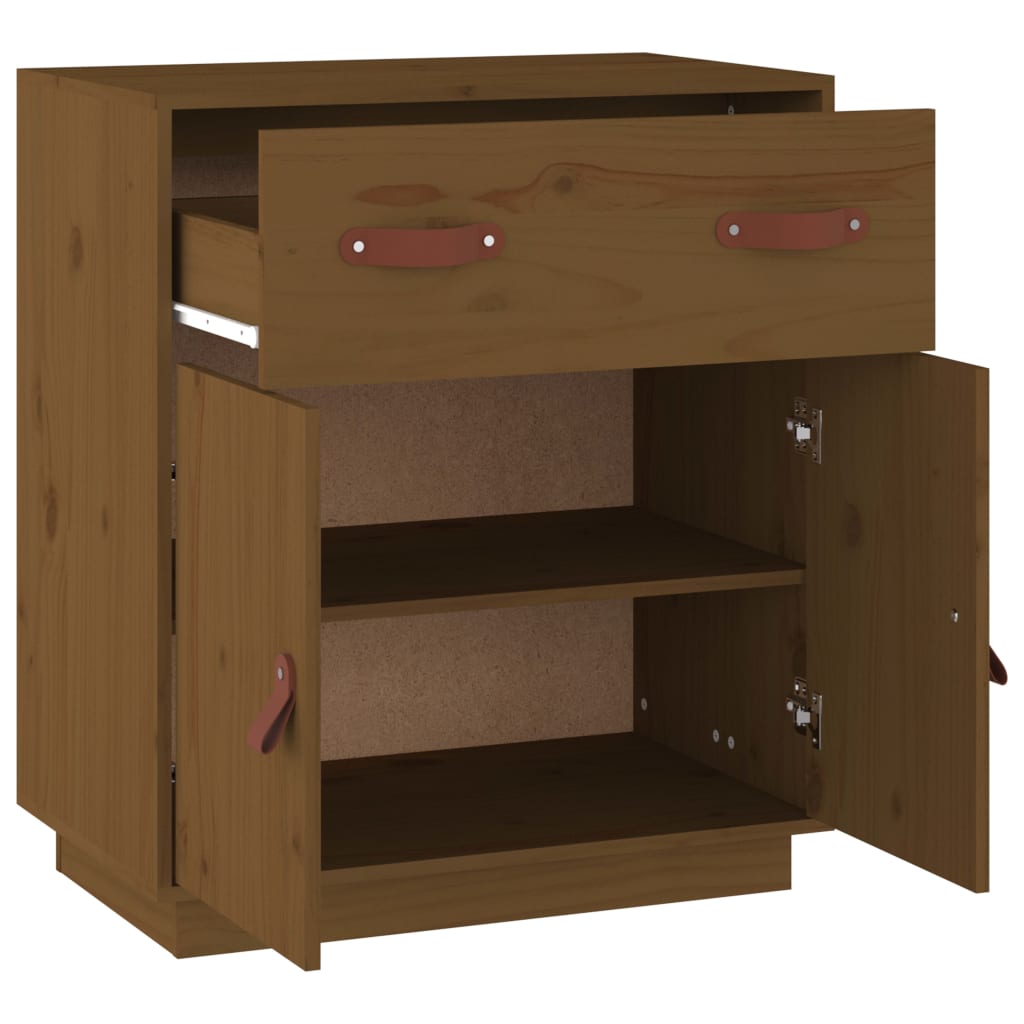 Buffet Marron miel 65,5x40x75 cm Bois massif de pin - XIOS