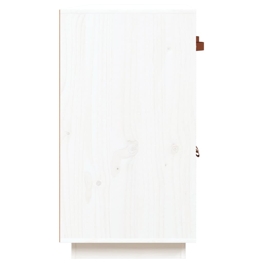 Buffet Blanc 98,5x40x75 cm Bois massif de pin - XIOS