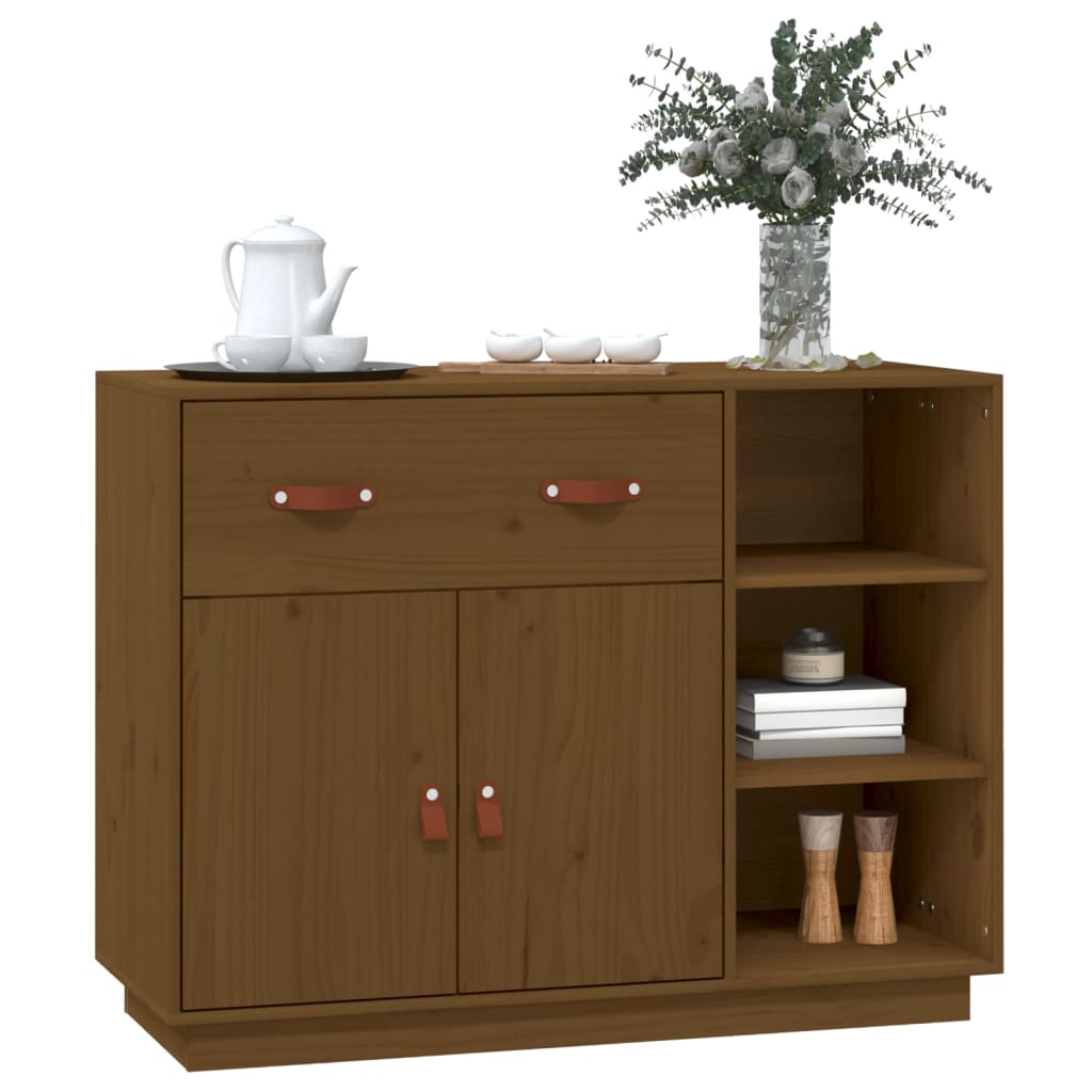 Buffet Marron miel 98,5x40x75 cm Bois massif de pin - XIOS