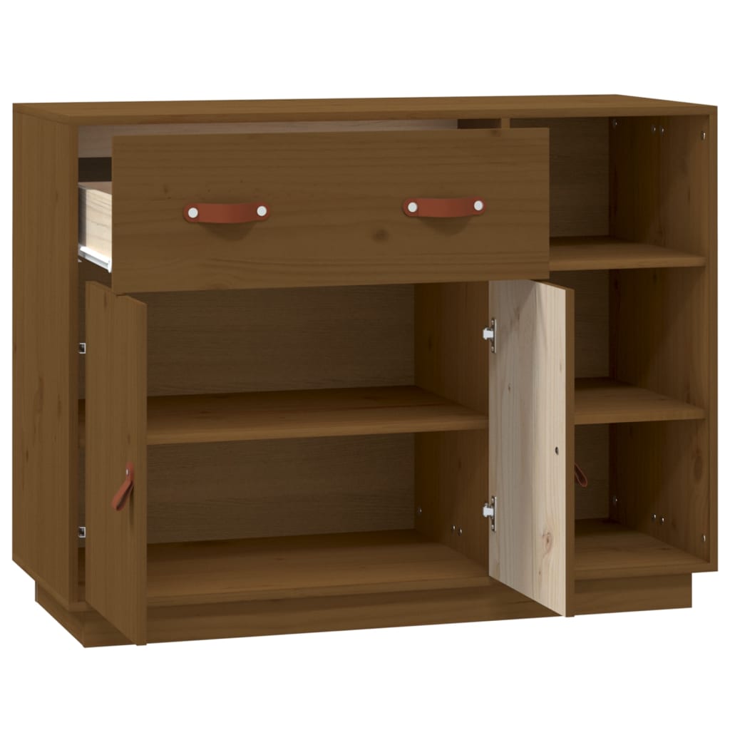 Buffet Marron miel 98,5x40x75 cm Bois massif de pin - XIOS