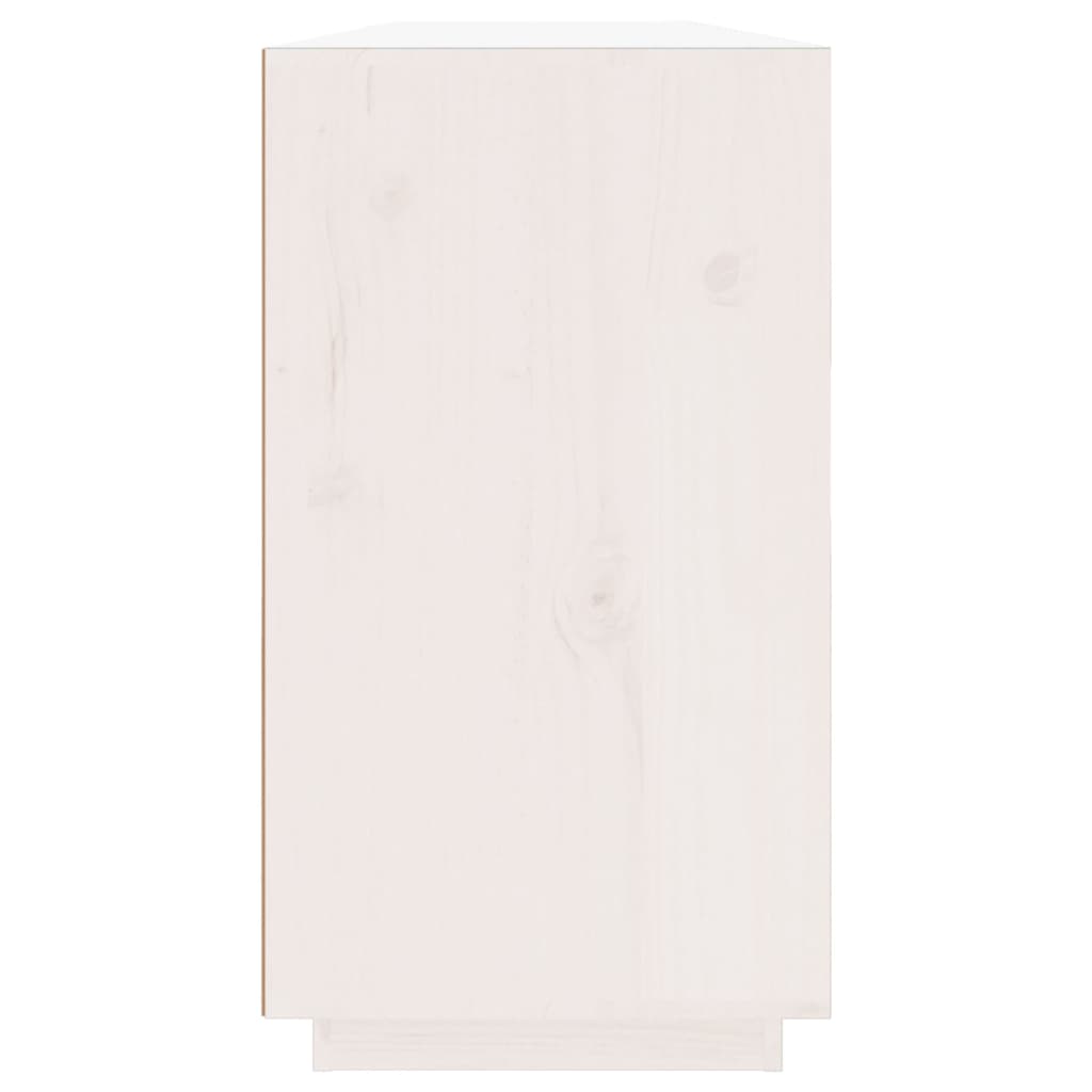 Buffet Blanc 100x40x75 cm Bois massif de pin - XIOS
