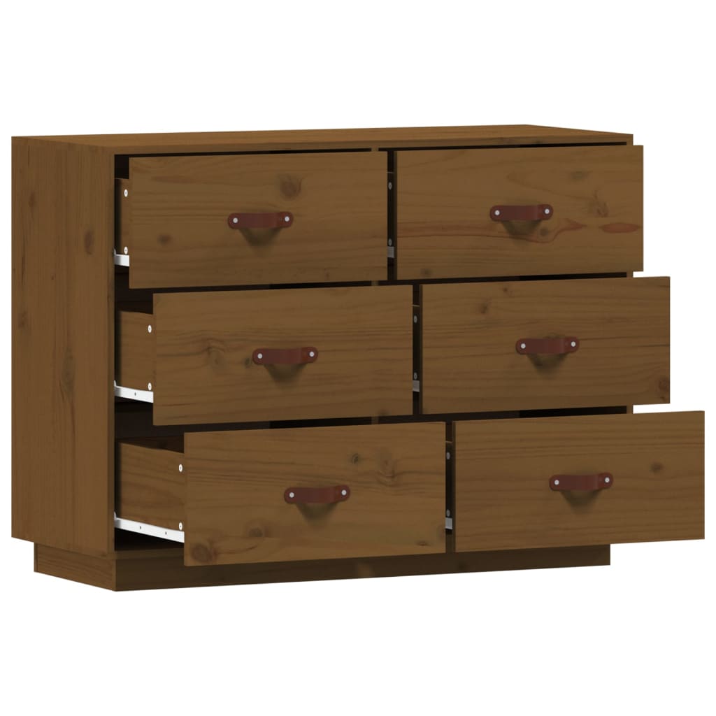 Buffet Marron miel 100x40x75 cm Bois massif de pin - XIOS