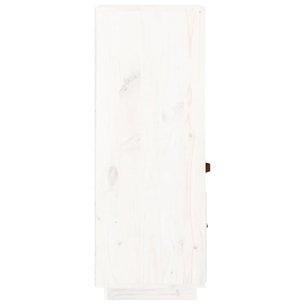 Buffet haut Blanc 34x40x108,5 cm Bois massif de pin - XIOS