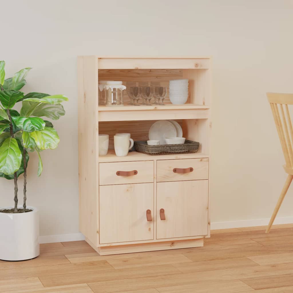 Buffet haut 67x40x108,5 cm Bois massif de pin
