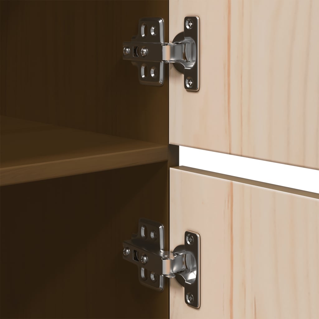 Buffet haut Marron miel 34x40x108,5 cm Bois massif de pin - XIOS