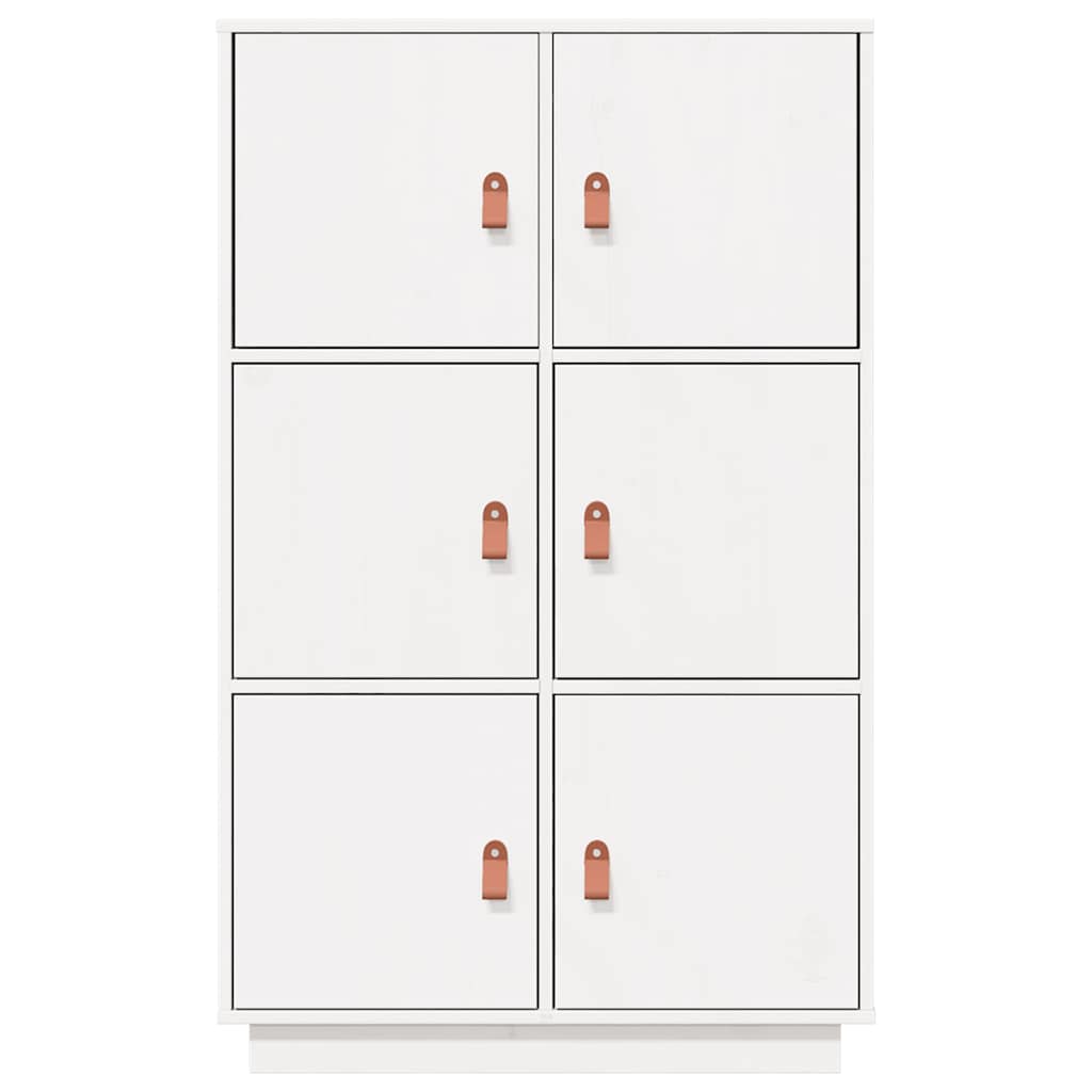 Buffet haut Blanc 67x40x108,5 cm Bois massif de pin Buffets & bahuts vidaXL