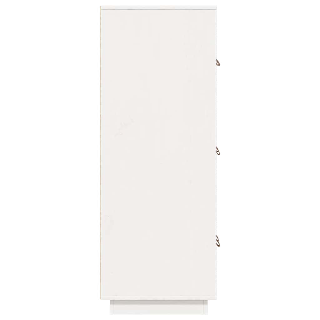 Buffet haut Blanc 67x40x108,5 cm Bois massif de pin Buffets & bahuts vidaXL