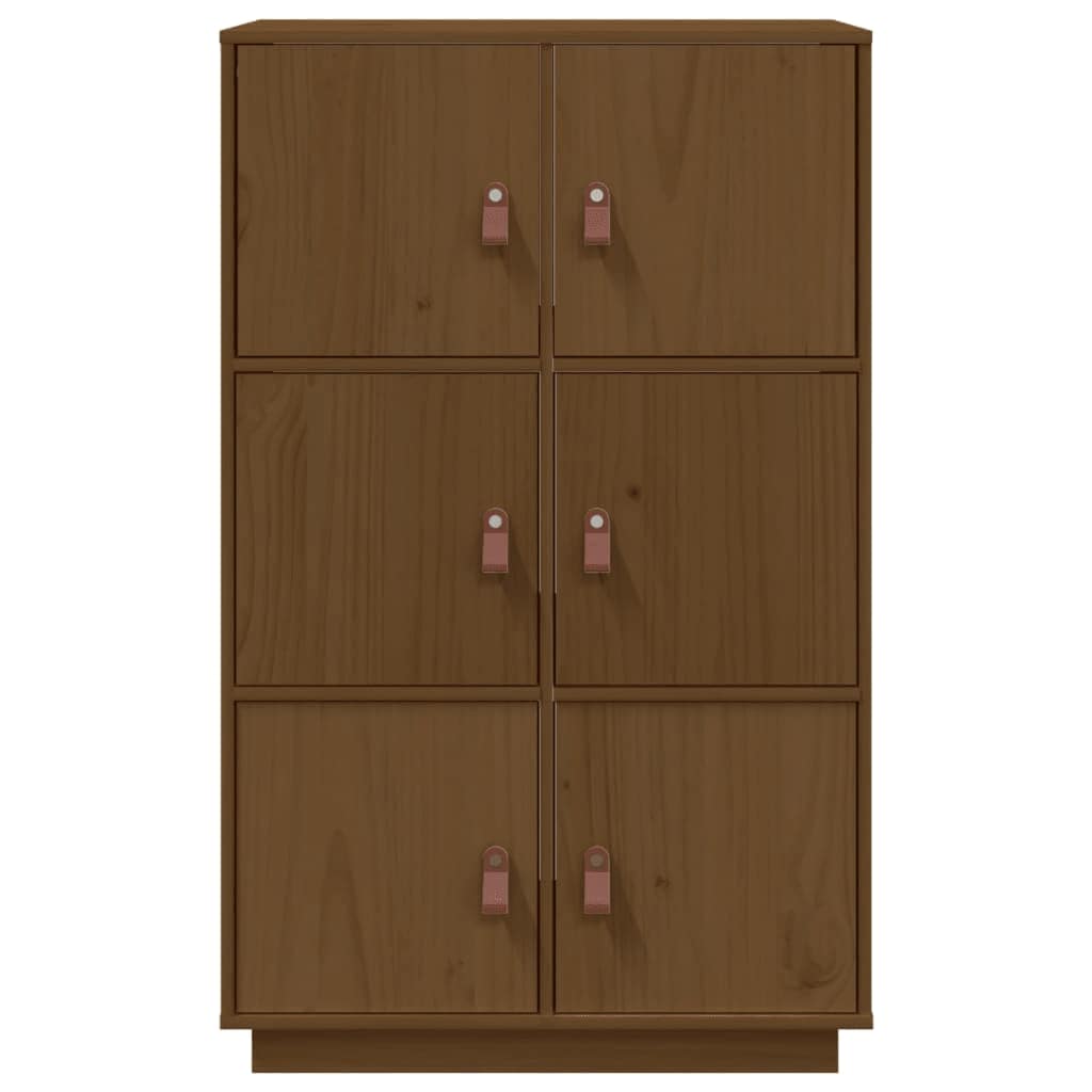 Buffet haut Marron miel 67x40x108,5 cm Bois massif de pin - XIOS