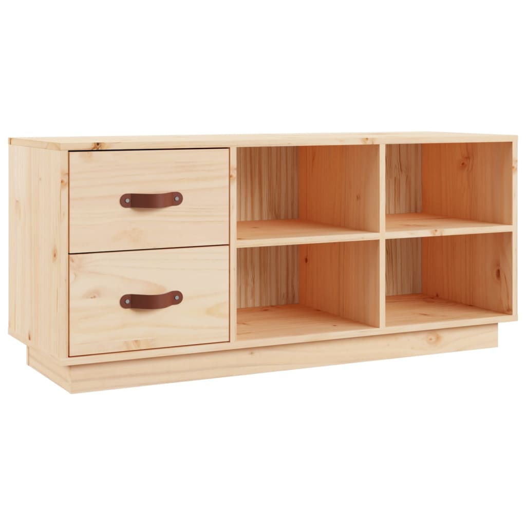 Banc à chaussures 100x34x45 cm Bois de pin massif - XIOS