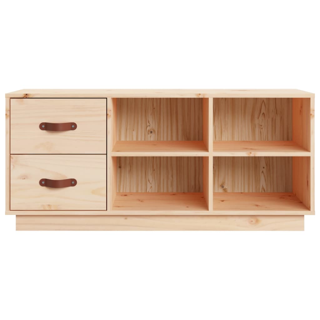 Banc à chaussures 100x34x45 cm Bois de pin massif - XIOS