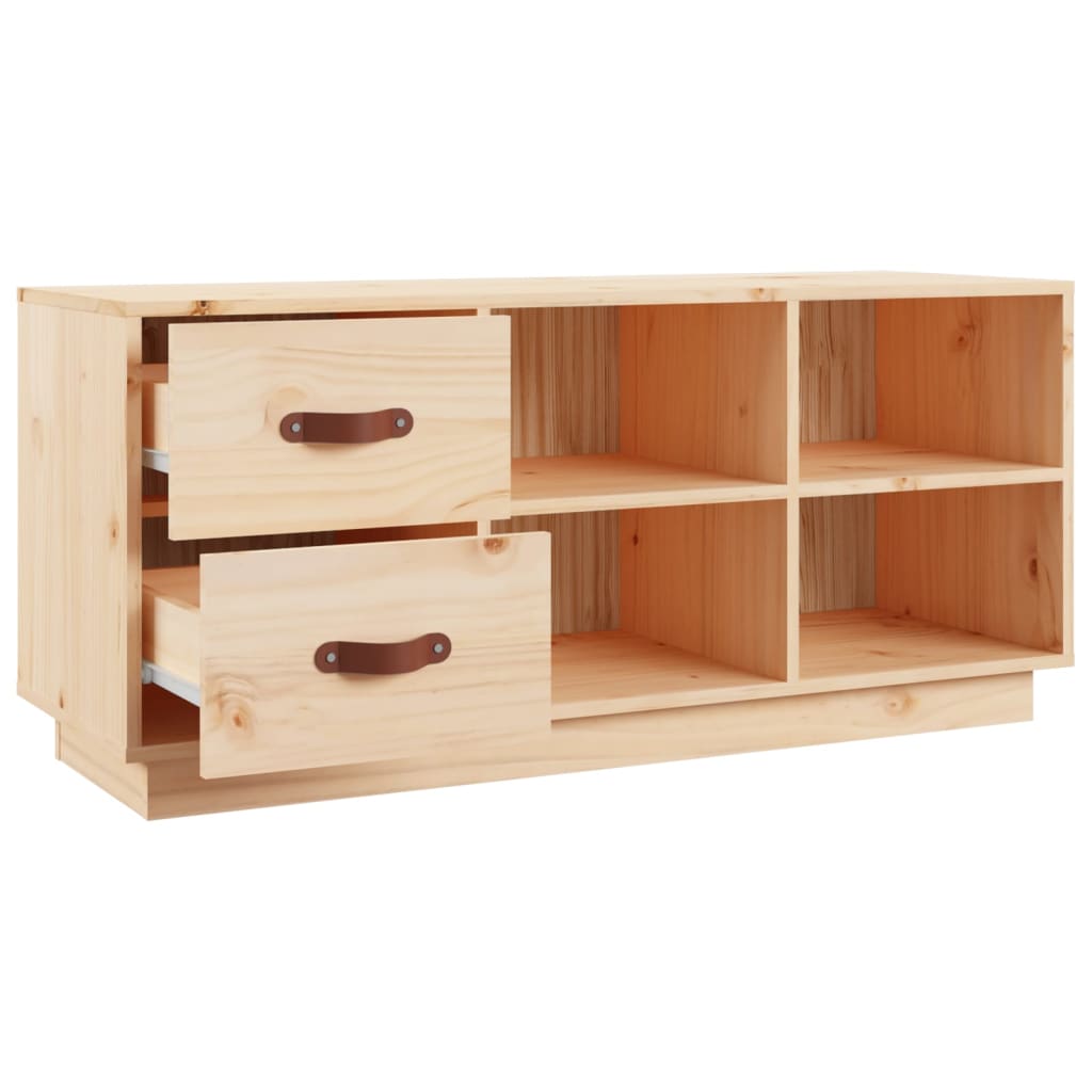 Banc à chaussures 100x34x45 cm Bois de pin massif - XIOS