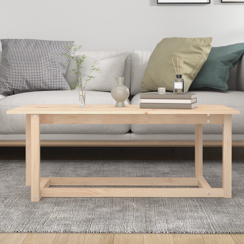 Table basse 110x55x45 cm Bois massif de pin - XIOS