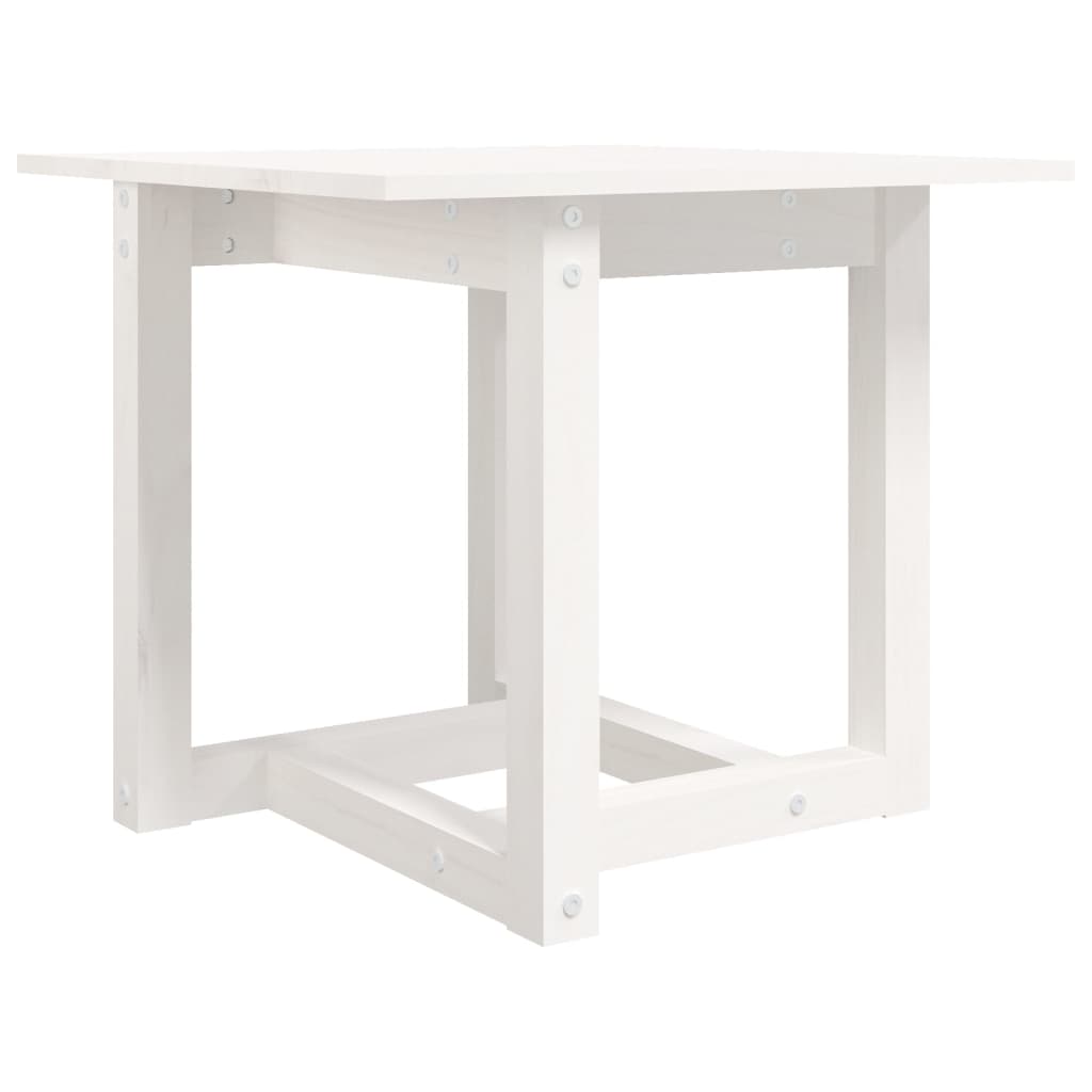 Table basse Blanc 50x50x45 cm Bois massif de pin - XIOS