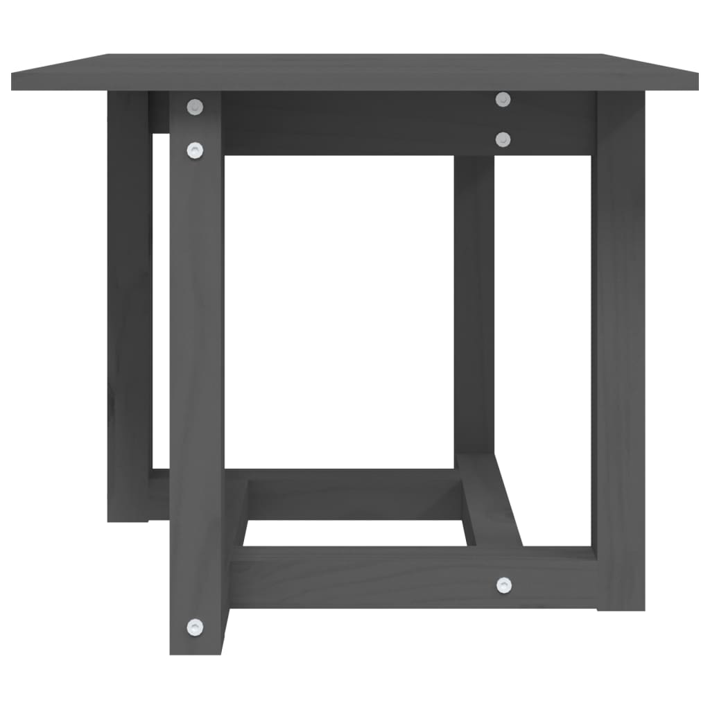 Table basse Gris 50x50x45 cm Bois massif de pin - XIOS