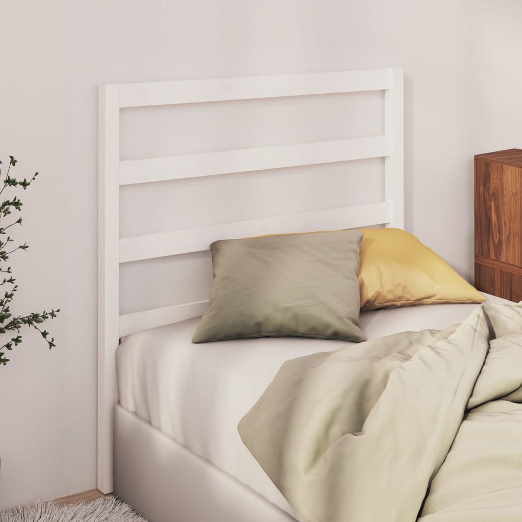 Tête de lit Blanc 95x4x100 cm Bois massif de pin - XIOS