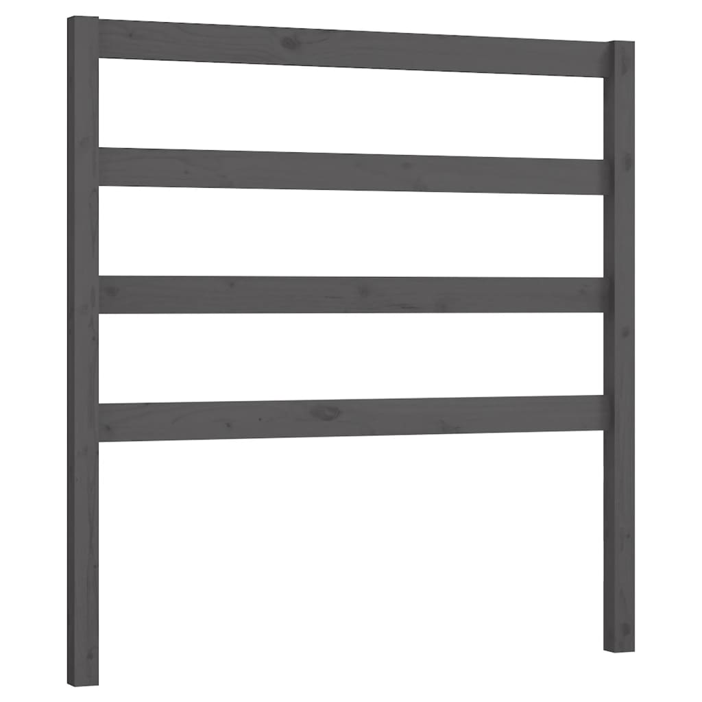 Tête de lit Gris 95x4x100 cm Bois massif de pin - XIOS