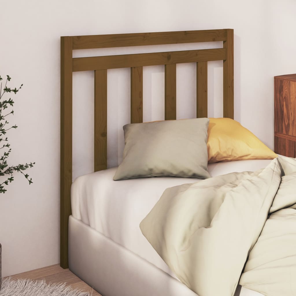 Tête de lit Marron miel 95x4x100 cm Bois massif de pin - XIOS