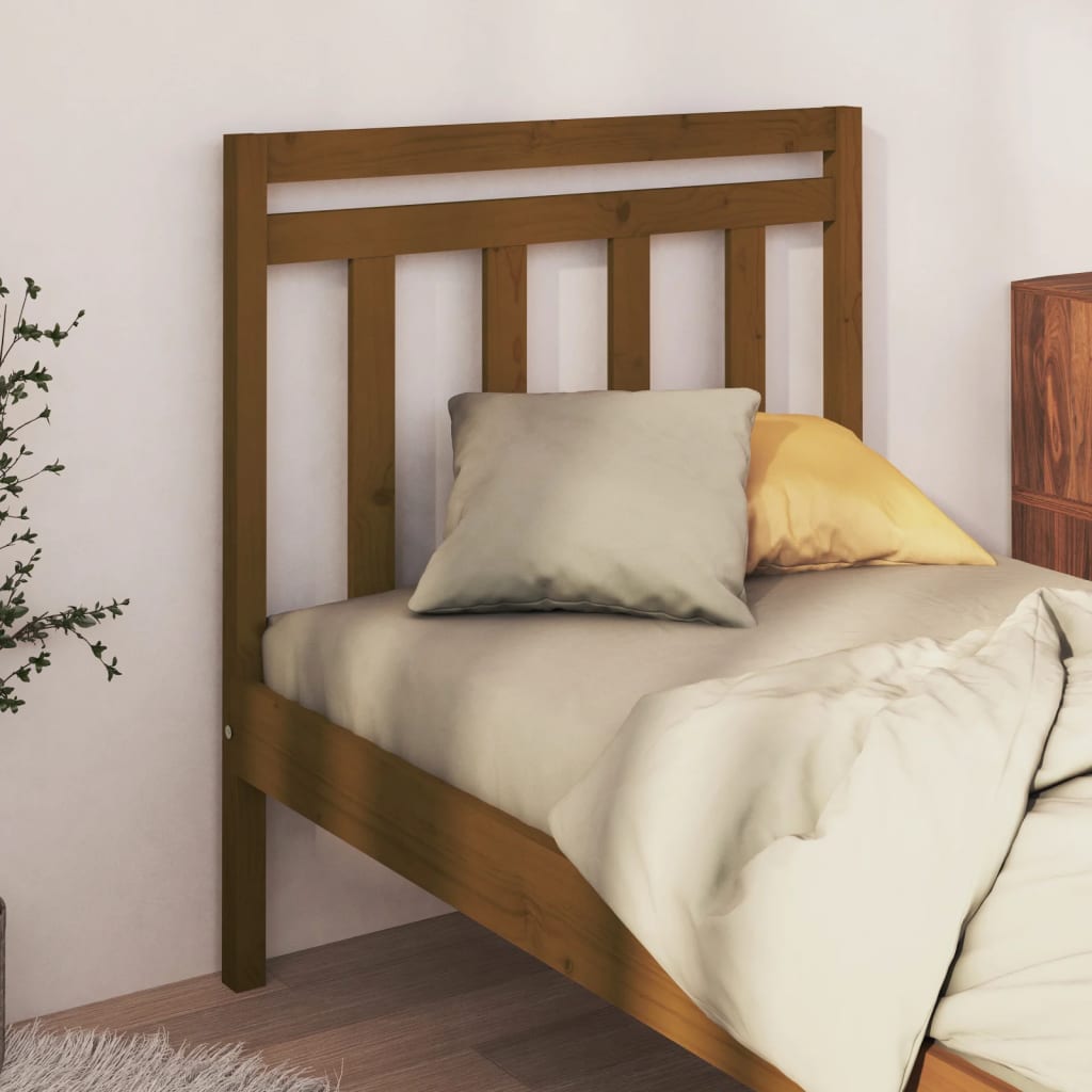 Tête de lit Marron miel 95x4x100 cm Bois massif de pin - XIOS