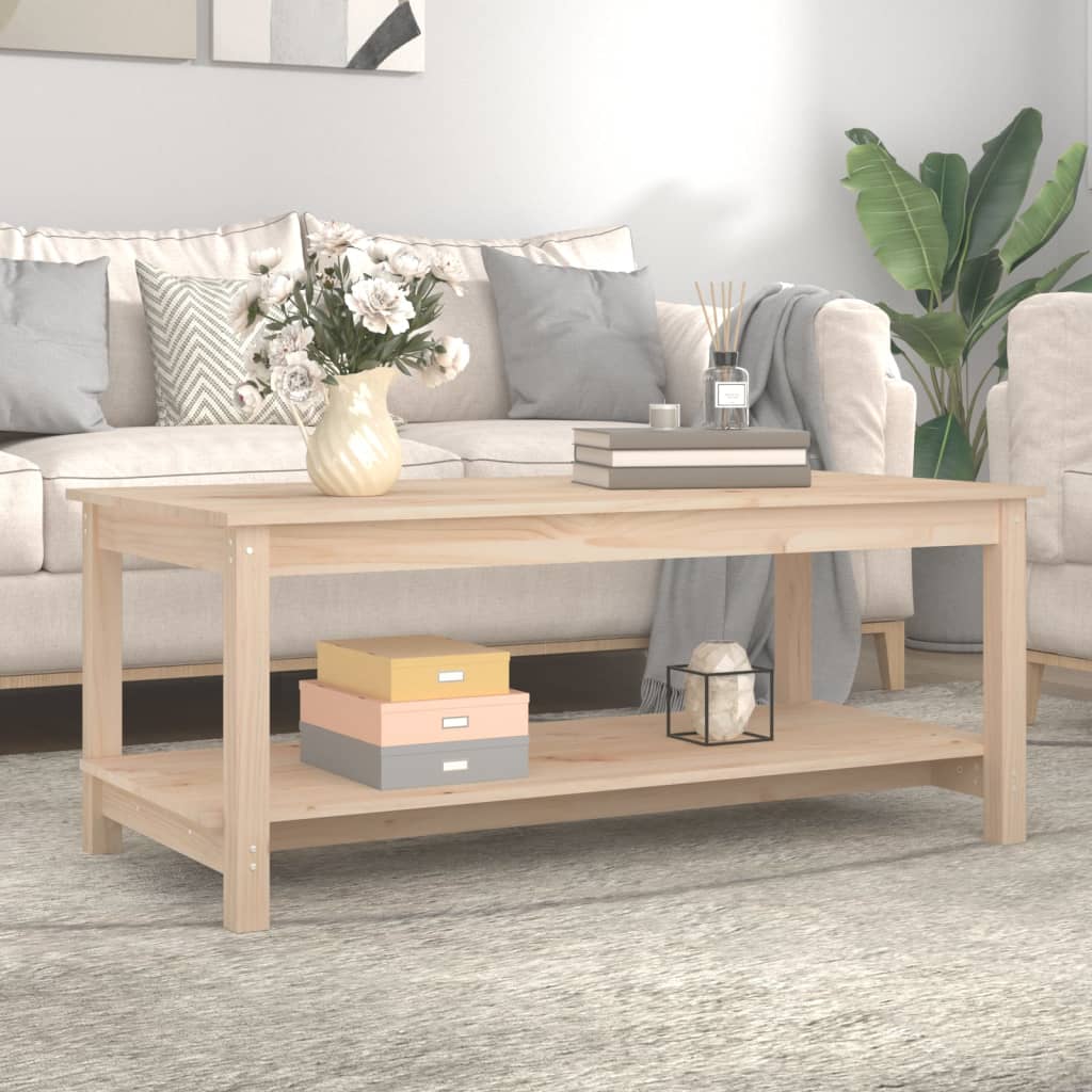 Table basse 110x55x45 cm Bois massif de pin - XIOS