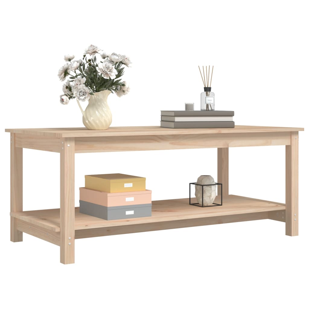 Table basse 110x55x45 cm Bois massif de pin - XIOS