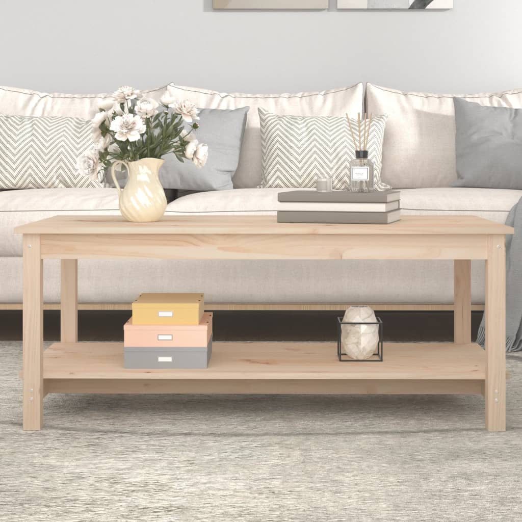 Table basse 110x55x45 cm Bois massif de pin - XIOS