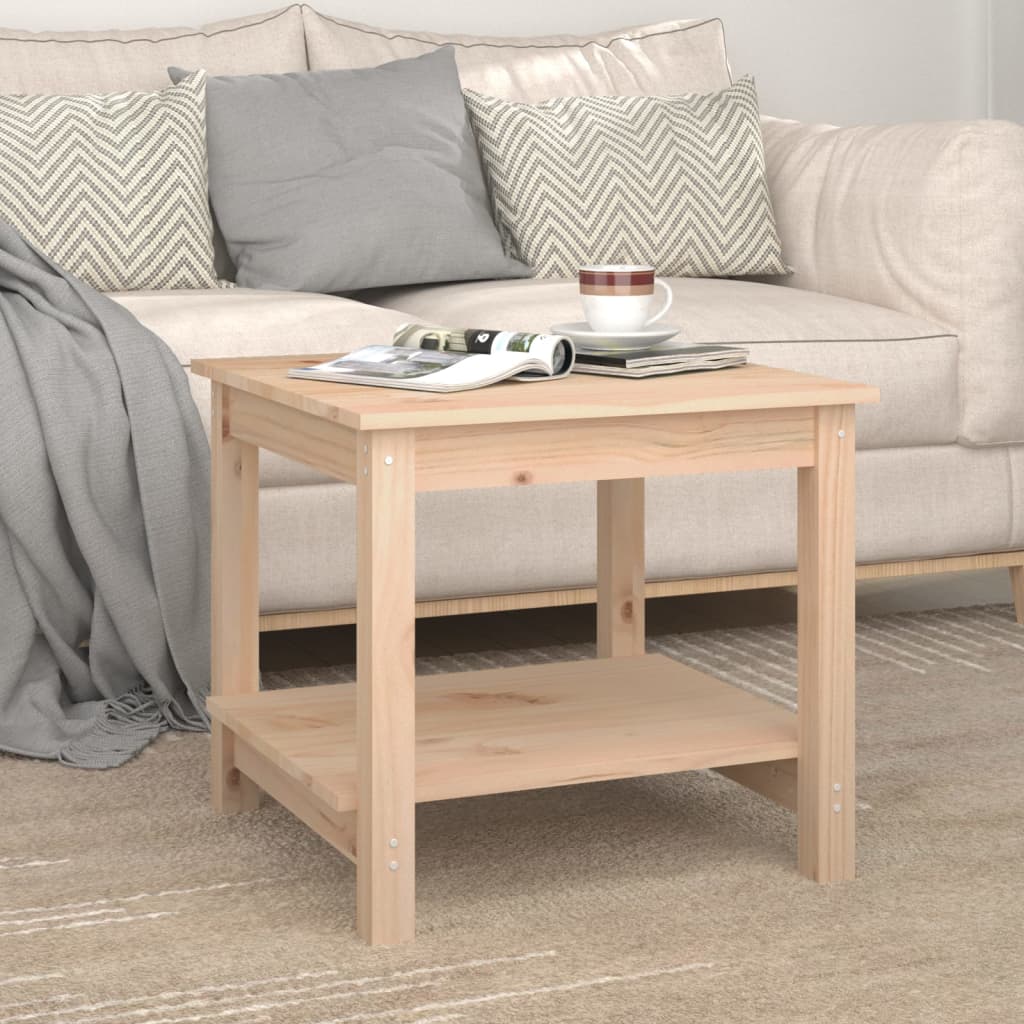 Table basse 50x50x45 cm Bois massif de pin - XIOS