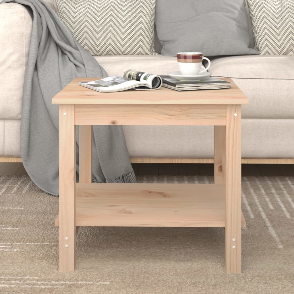 Table basse 50x50x45 cm Bois massif de pin - XIOS