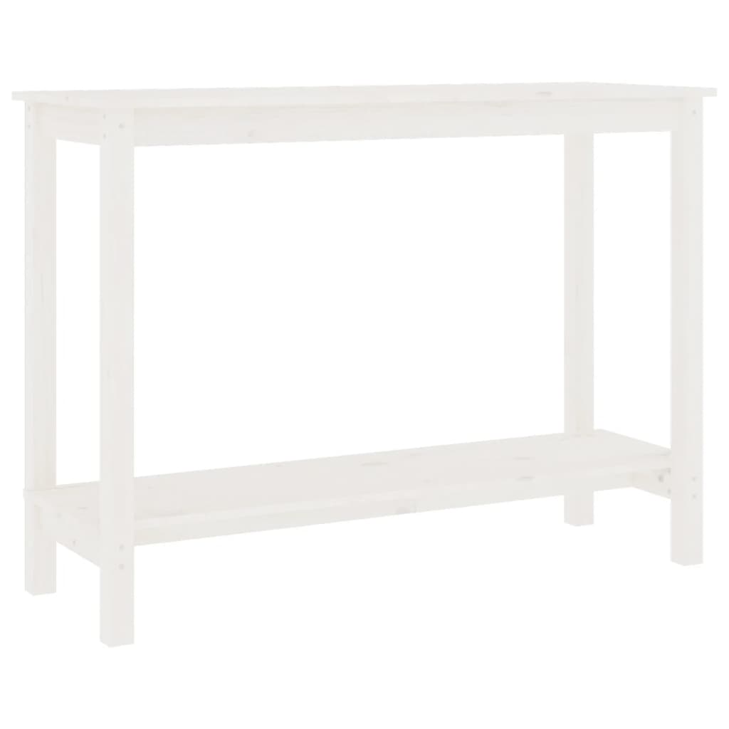 Table console Blanc 110x40x80 cm Bois massif de pin - XIOS