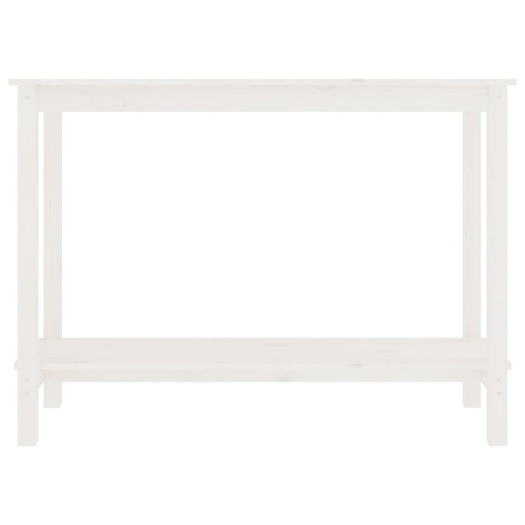 Table console Blanc 110x40x80 cm Bois massif de pin - XIOS