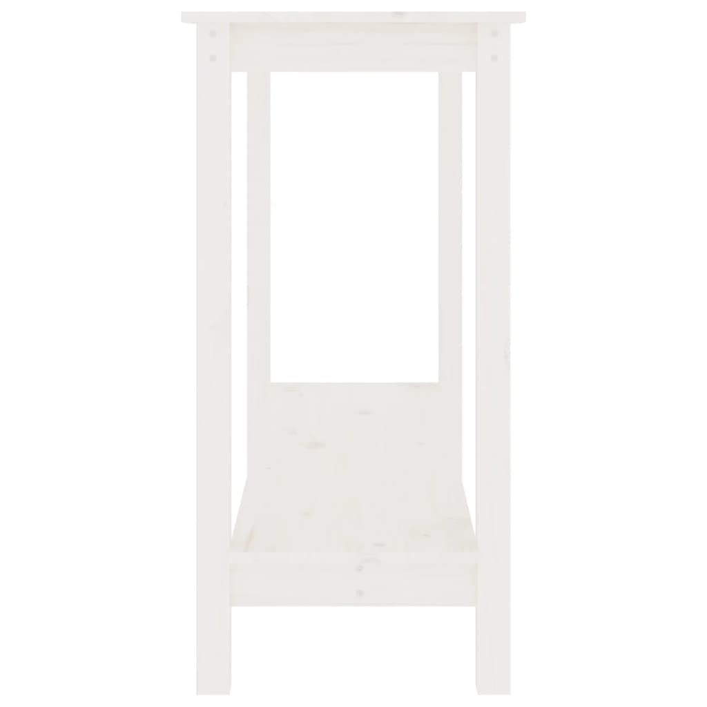 Table console Blanc 110x40x80 cm Bois massif de pin - XIOS